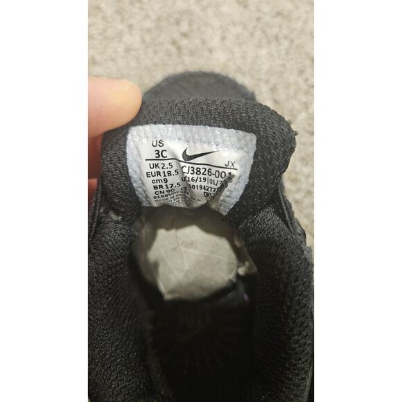 *NEW* Toddler NIKE AIR MAX FUSION SHOES BLACK SZ 3.0C - Picture 3 of 3